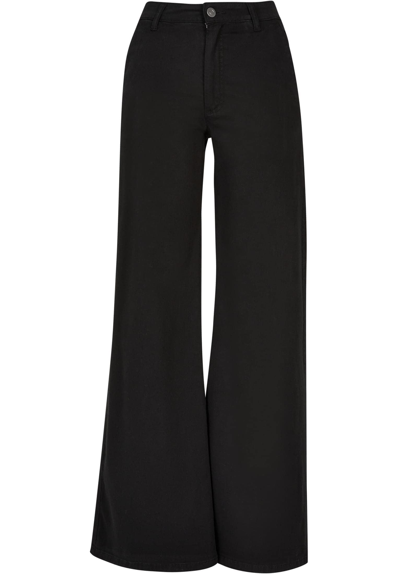 Urban Classics Damen Ladies High Waist Wide Leg Chino Pants