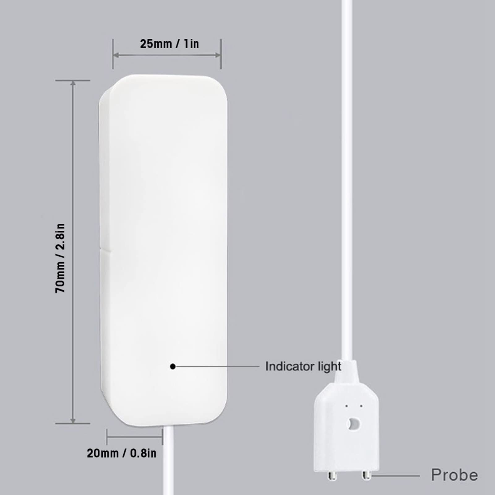 Sonew Alarma Inteligentede Fuga de Agua WiFi, Detector de Desbordamiento de Agua y de Inundaciones en el Hogar, Mensaje de Alarma en Tiempo, Real Push a Través de la Aplicación, de Seguridad