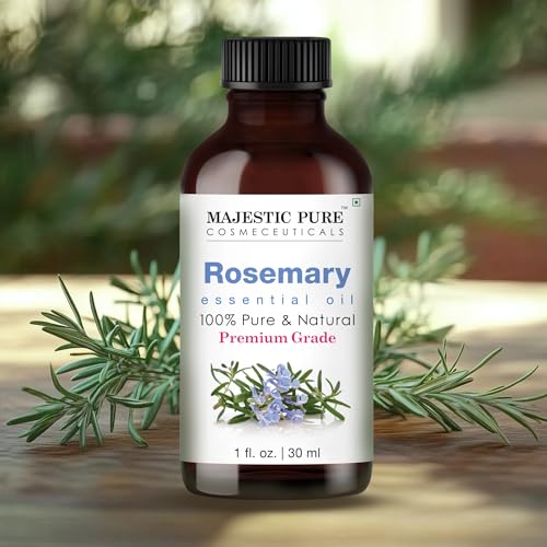 Image of Majestic Pure Rosemary Essential Oil for Diffuser - 1 Fl Oz | 100% Pure & Natural Ideal for diffuser use, aromatherapy, massage, soap making, candle making home fragrance