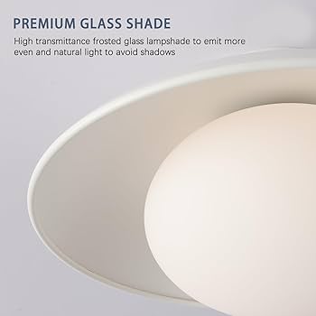 Pirxxiy Soft White Semi Flush Mount Ceiling Light Fixture