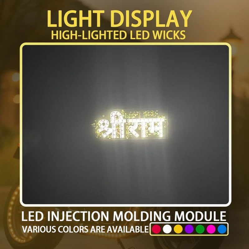 Image of SHOP4U Ram Design 5W LED Module Light | Bike Car Number Plate Decorative Modification Light (Pack of 2)