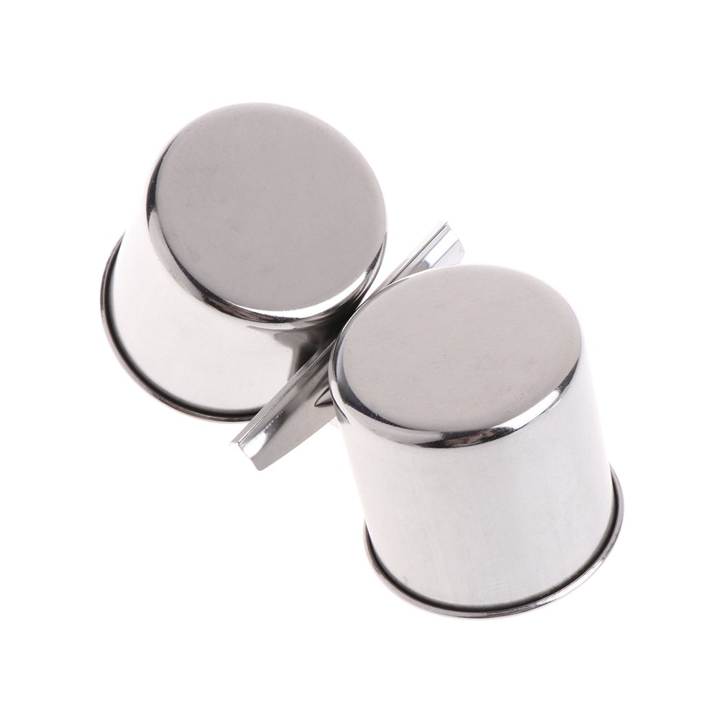 Bird Water Feeder Dishes Food Bowl for Cage Cups Clip On Perches Parrot Stainless Steel Birdcage Bowls with Clamp Toys for Small and Large Birds African Grey Conure Macaw