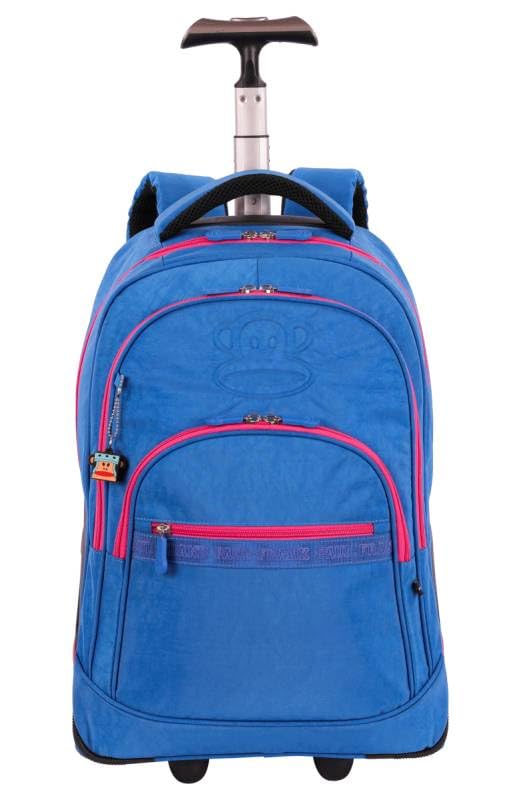 Mochila Carrinho Sestini Paul Frank T03 Aquamarine 2 Rodas Mega 76042-04