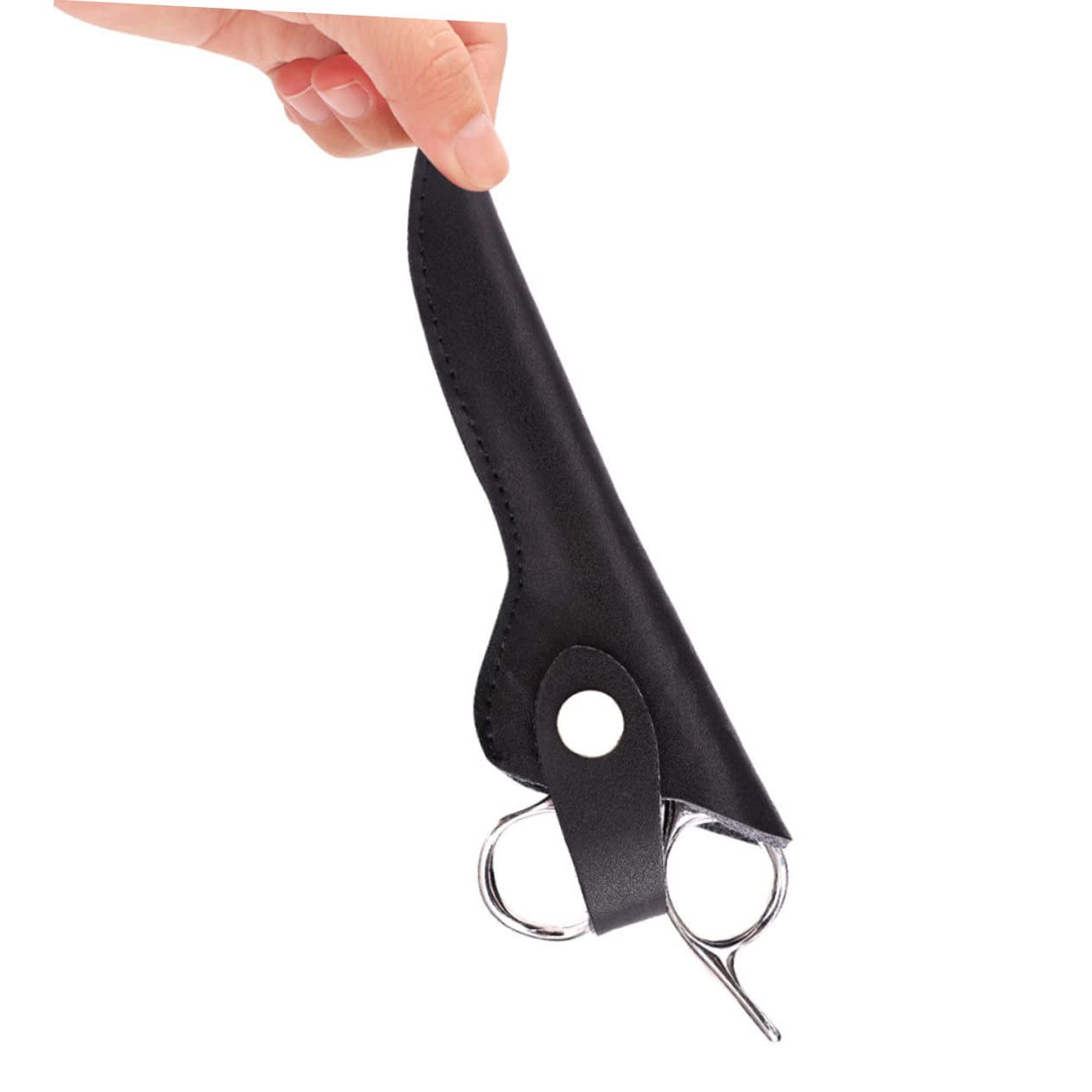 SHERCHPRY 5pcs Stylish PU Scissor Cover for Hairdressing Portable Protective Tool Bag Durable and Lightweight Scissor Pouch for Salon Home Use Design Not Easy to Tear Break