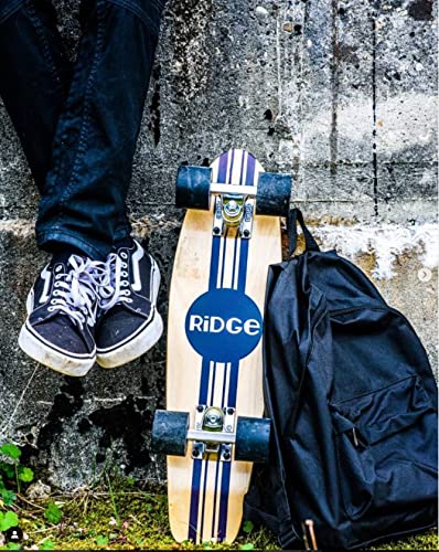 Complete 55cm Maple Wooden Retro 22” Mini Cruiser Board by Ridge Skateboards - Image 8