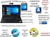 WINDOWS 10 PRO LATEST EDITION 2020 64-BIT USB + 2 FREE DVDs 1 DO-IT-YOURSELF INSTALL/REINSTALL VIDEO...