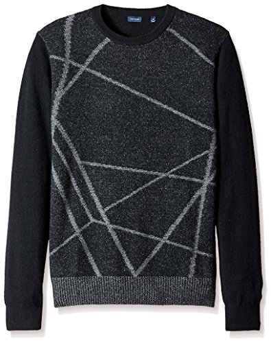 Thirty Five Kent Men's Intarsia Cashmere Crew Neck Sweater