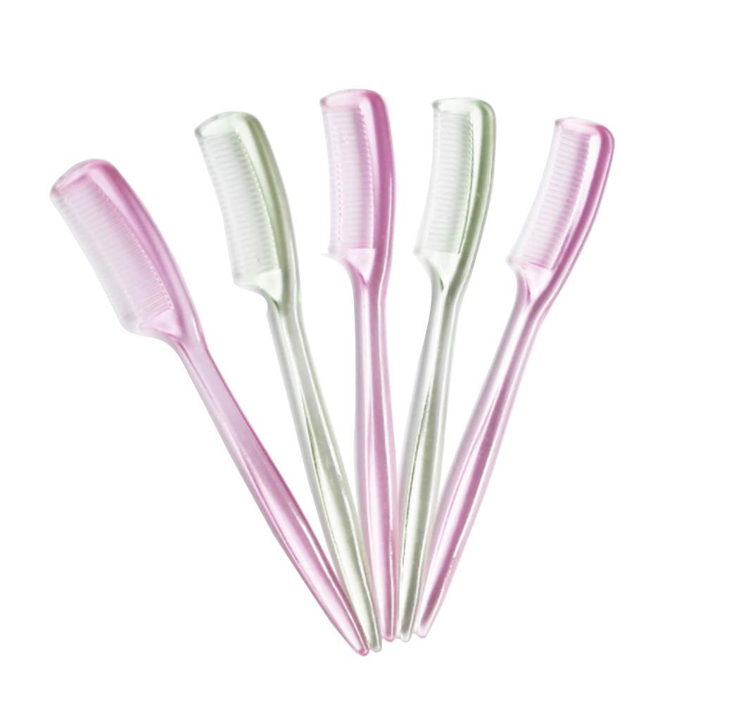 20PCS 3.5Inch Plastic Mini Eyelash Comb Eyebrow Comb Mascara Separator Brush for Lash Brow Makeup (Color Random)
