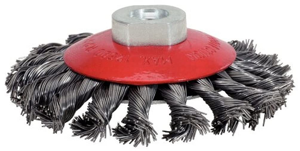 KS Tools 340.0049 Cepillo redondo de acero trenzado, ø 115 mm, alambre de acero 0,50