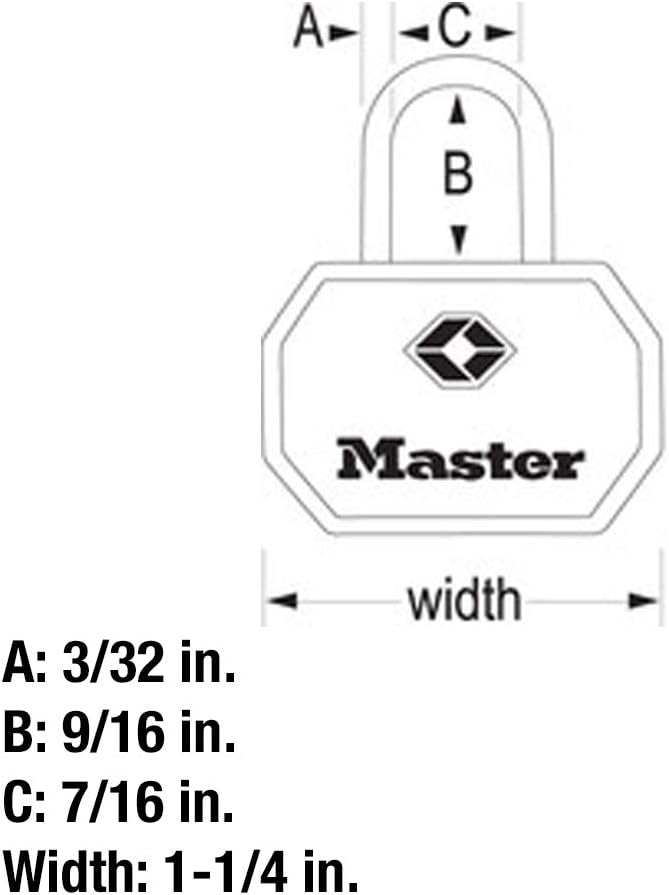 Master Lock 4681TBLK TSA Approved Luggage Lock with Key, 2 Pack, Black : Clothing, Shoes & Jewelry