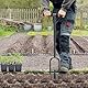 Dolibest Sod Plugger Tool, Grass Plugger Tool with Dual Pedals & Foot Ejector, Bulb Planter W/Sharp Serrations and Non-Slip Soft Grip Handle for Lawn Planting Bulbs and Grass Repair, Easy Assembly