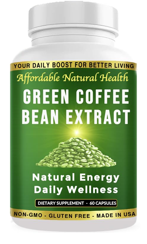 Heavens Gate Green Coffee Bean Extract Capsules High Strength 60 Capsules 2 Month Supply Non-GMO and Gluten Free