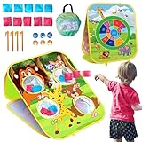 ARS Sports Animal Bean Bag Toss Game Kids Outdoor Toys, Family Party Games for Kids, Double-Sided Foldable Cornhole Board, Outside Lawn Party Toy, Birthday Gift for Boys Girls Toddler Age 3 4 5 6 7 8