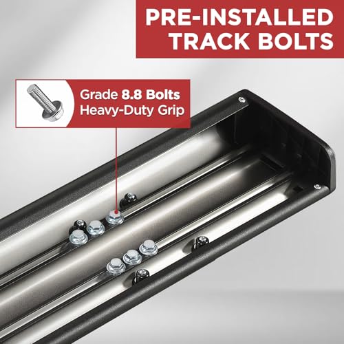 Estribos de aluminio negro para Nissan Titan 2017-2024 miniatura 6