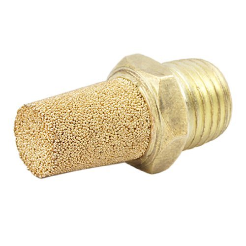 DealMux Sintered Bronze Pneumatic Air Exhaust Silencer Muffler 1/4PT