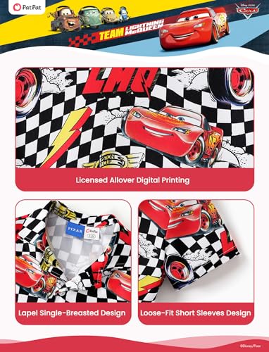 Image of Disney Marvel Spiderman Cars Stitch Star Wars Mickey Boys Hawaii Shirt Button Up Dress Shirts Short Tropical Shirt Kids 2-13Y