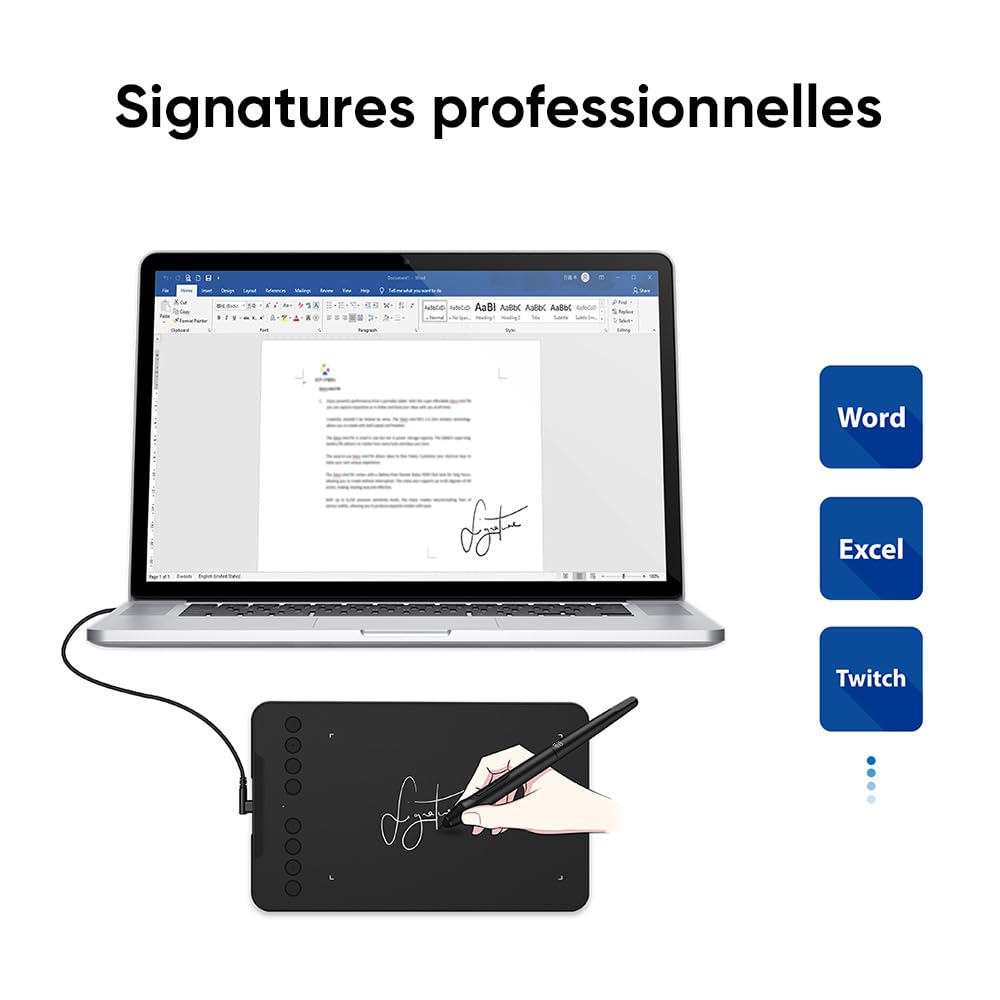 XPPen Deco mini7 v2 Tablette Graphique 7 Pouces 16k Niveaux de Pression Dessin sans Écran