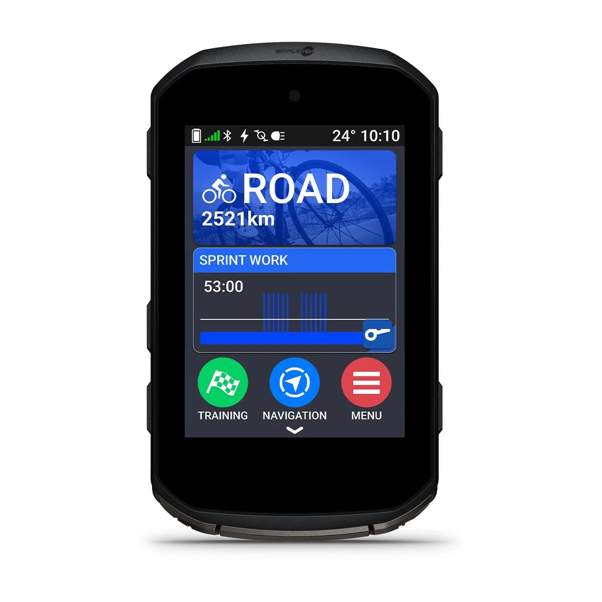 SIMPLETEK - Ciclocomputer Gps Touchscreen 64gb Display 2,7″ 64GB Wi-Fi | pagamenti contactless, mappe integrate, IPX7, Cristalli liquidi, 420 x 600 pixel, Autonomia 12h, Bluetooth, Ant, Livetrack