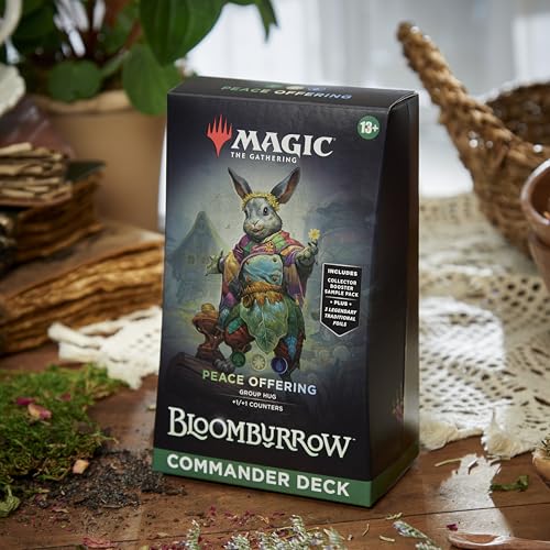 Image of Magic: The Gathering Bloomburrow Commander Deck - Peace Offering (100-Card Deck, 2-Card Collector Booster Sample Pack + Accessories)