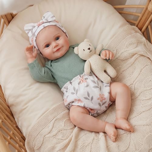 Muñeca Reborn 20" con Dos Conjuntos de Ropa, Realista miniatura 5