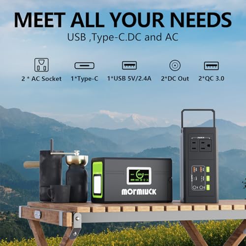 Portable Power Station 127W (Peak 150W),88.8Wh Solar Generator(Solar Panel Optional), Power Supply with 110V AC Outlet, 1*Type-C, 2*QC3.0, Solar Powered Generator for Emergency Backup, Camping - Image 4