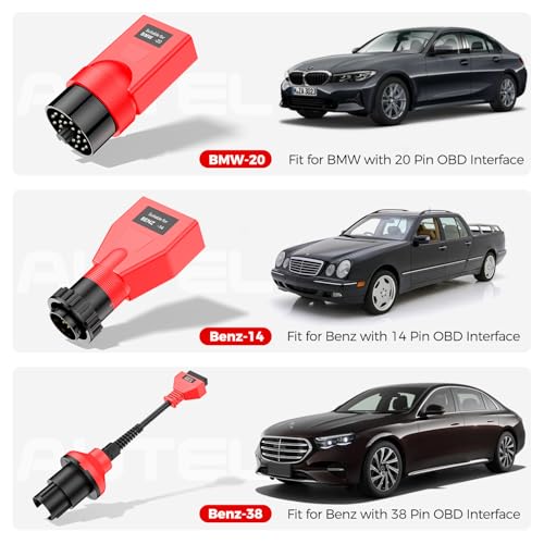 Autel MaxiSys MSOBD2KIT Non-OBDII Adapter Kit, 9PCS Connector for Diagnose OBD 1 Vehicle, OE-Compliant Connectors, Support Autel Scanner MK808S MK900 MX900 MK808BT PRO MK900BT MP900BT MS906 PRO Ultra - Image 7