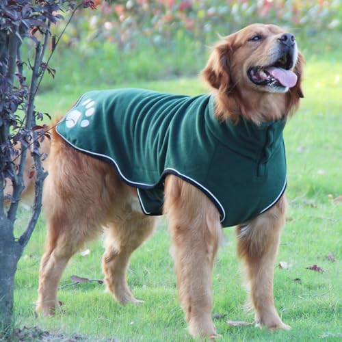Abrigo de invierno para perro contra temblores traje de paseo cómodo razas 5