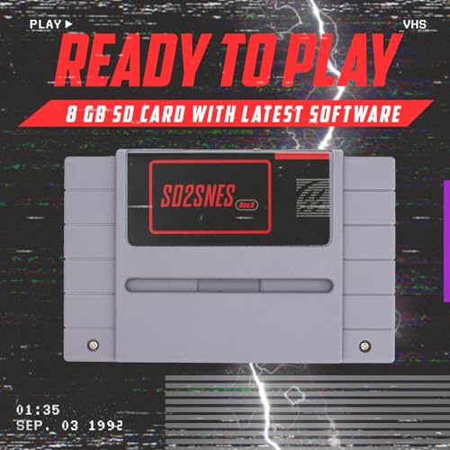 SD2SNES Rev X 2025 – Flash Cartridge for Super Nintendo SNES | 16GB SD Card Preloaded | Game Boy Player Adapter – Play All SNES & GB Games Instantly – Plug & Play, No Setup Needed - Image 3