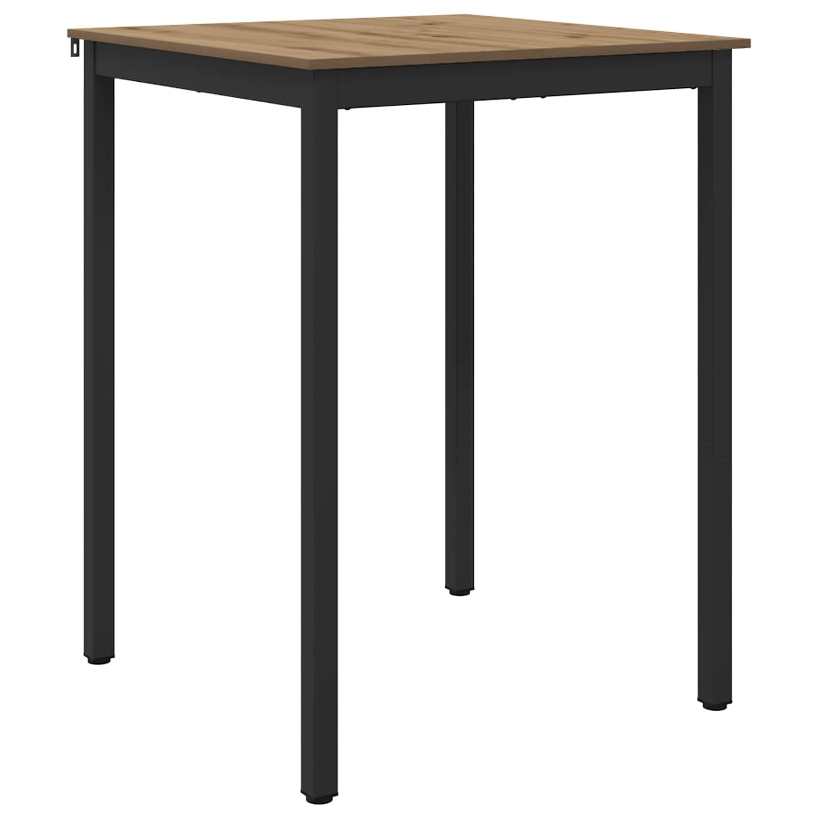 Table de bar pour repas et fêtes en bois et métal, mange-debout de cuisine convivial