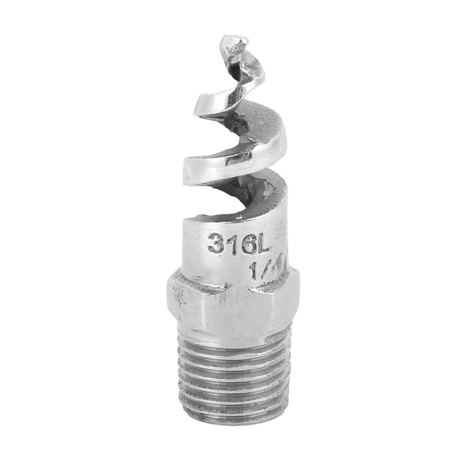 Evwgnpqrv Men's Dn8 Full Cone Spiral Nozzles, 316L Stainless Steel Thread Spiral Nozzle(Dn8)