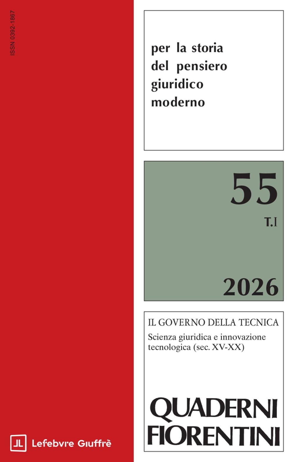 Quaderni fiorentini per la storia del pensiero giuridico moderno (2026) (Vol. 55)