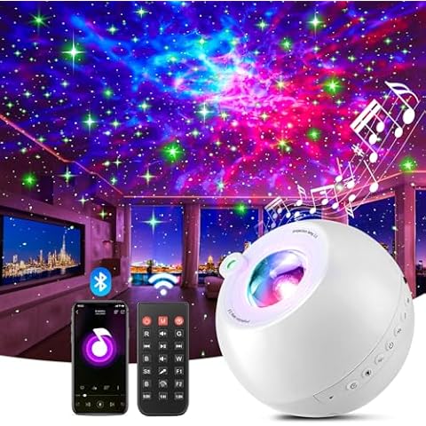 PIKOY Star Projector with Bluetooth and Timer Cover