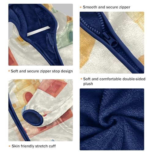 Toy Castle Girls Fleece Jacket Girls Fall Jacket Girls Zip Up Hoodie Girls Sherpa Jacket 2-10T3