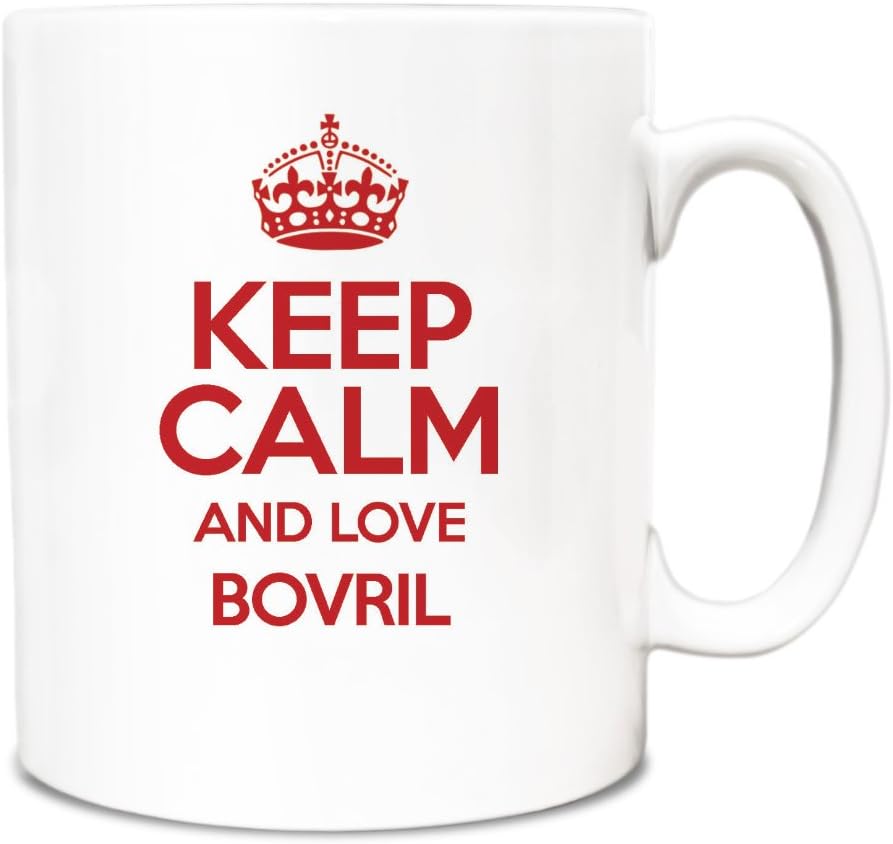 Duke Gifts RED Keep Calm and Love Bovril Mug TXT 2218