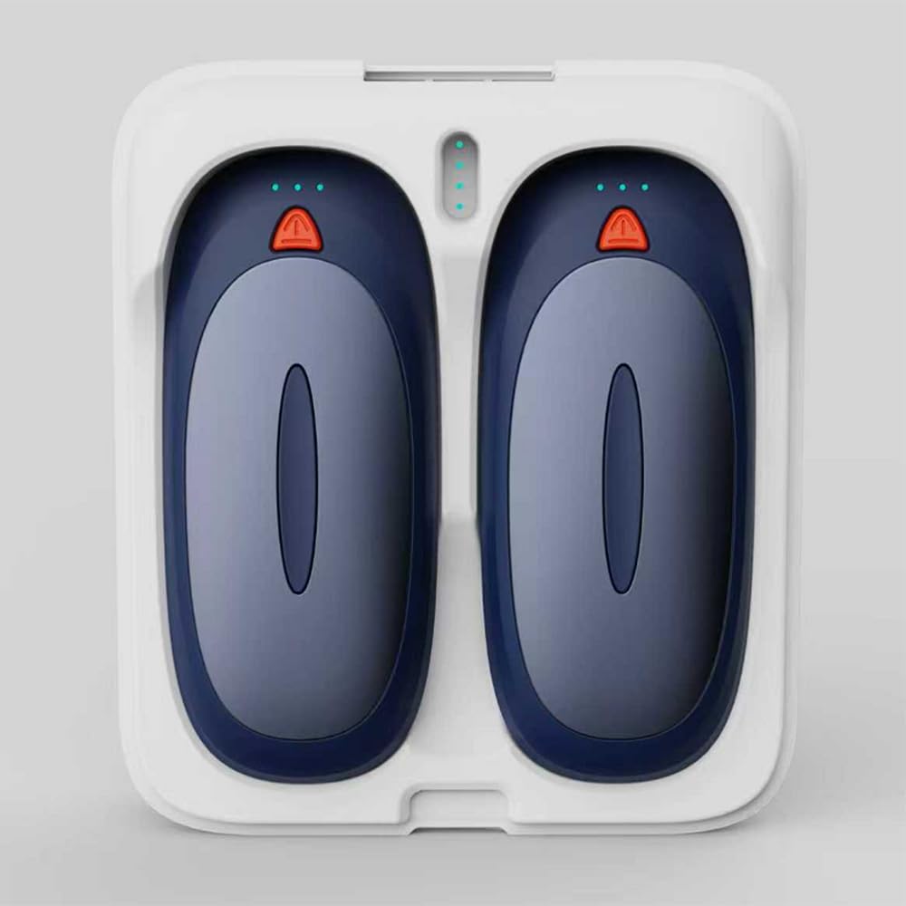Scaldamani elettrici, ricaricabili, set da 2 pezzi da 2000 mAh, 3 livelli, compatto per guanti, scaldamani portatili per Natale, outdoor, campeggio, ideale come regalo caldo per uomini e donne