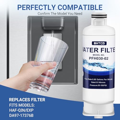 Image of Water Filter for Samsung RF23BB8600QLAA / RF30BB6600QLAA / RF30BB660012AA / RF30BB6200QLAA / RF29BB8600QLAA /RF29BB860012AA / RF30BB620012AA Refrigerator Replacement -3PCS