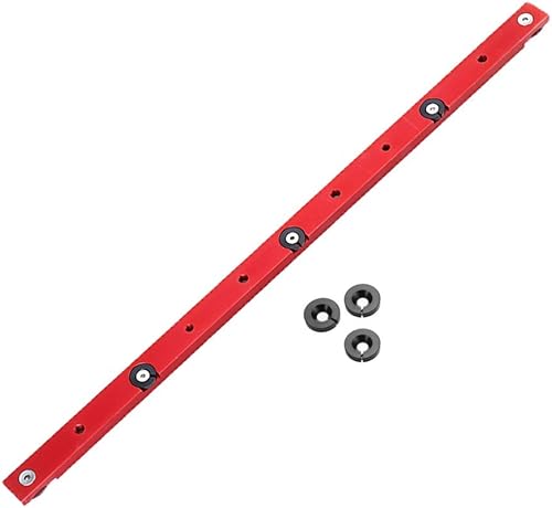 Barra de inglete de riel de aleación de aluminio roja de 11.811-34.646 in Barra deslizante Barra deslizante Medidor de barra de sierra de barra de