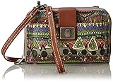 Sakroots Women's Artist Circle Smartphone Crossbody, Charcoal One World, One Size