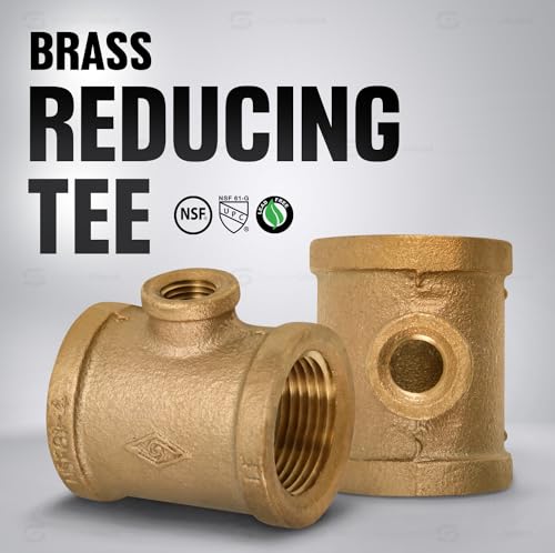 Te reducida de latón resistente Supply Giant CSSU0120 para tubería roscada hembra durable 3