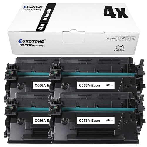 Toner Canon MF543dw Eurotone pour imprimer au bureau sans panne - Lot de 4 Noirs 056