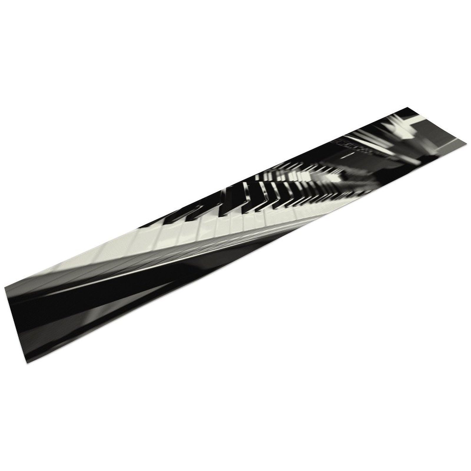 Black White Piano Keyboard Table Runner Linen Long Table Runner Farmhouse Rustic Table Runners Table Decoration for Party Home Kitchen Dining Holiday Decor 13 X 72 Inch