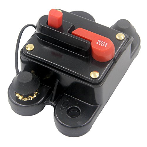 Image of Circuit Breaker 60A 80A 100A 150A 200A 250A Car Audio Fuse Holder for Trolling Motor Auto Marine Boat ATV RV Stereo Audio Inverter System Protection 200 Amp