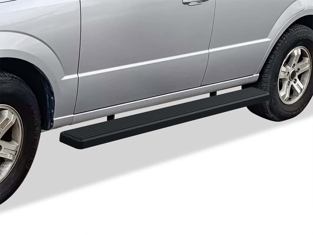 APS Running Boards (Nerf Bars Side Steps Step Bars) Compatible with Kia Sorento 2003-2010 (Stainless Steel Black Powder Coated 6 inches)