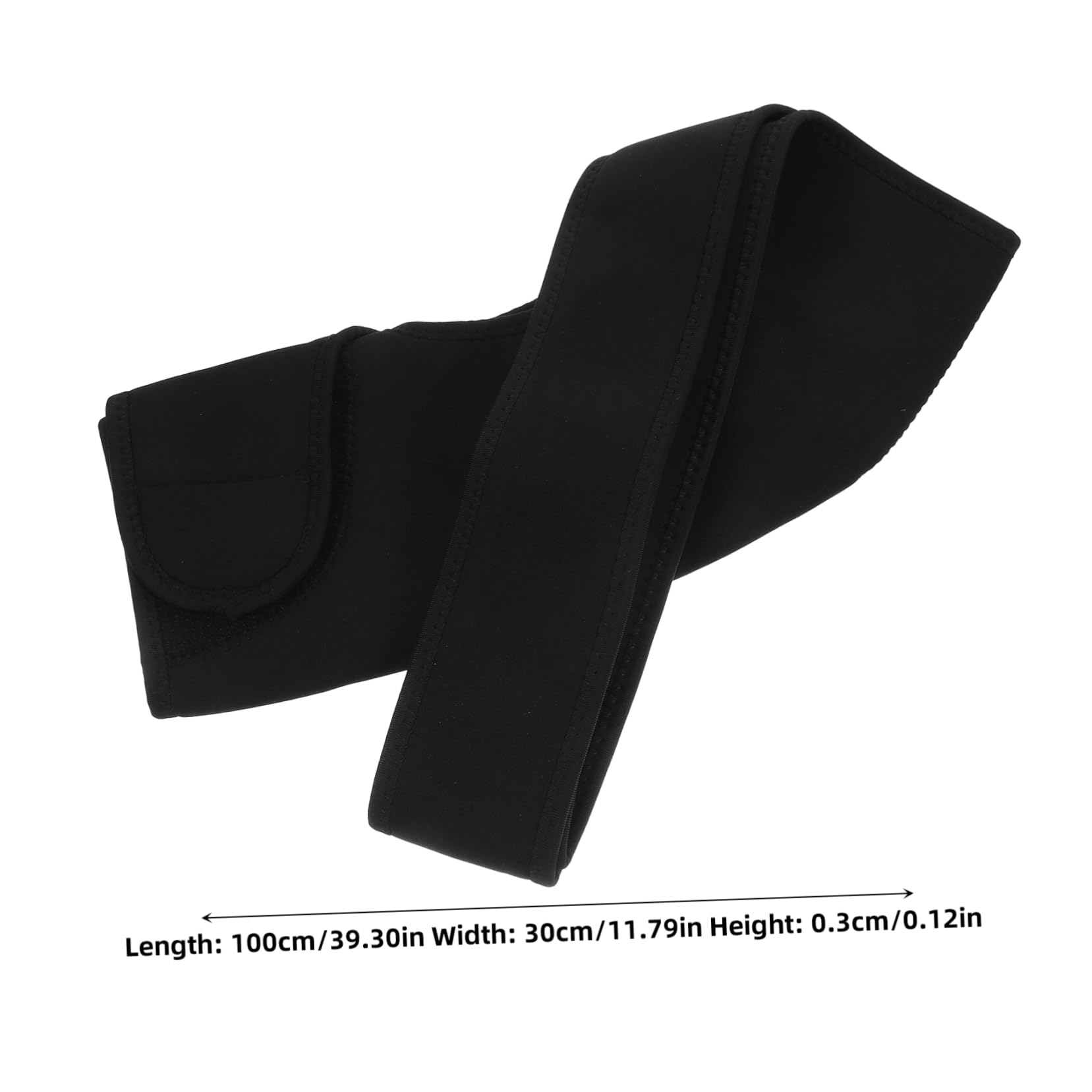 SHERCHPRY Adjustable Sports Shoulder Pad Support Belt for Left Shoulder Lightweight Neoprene Gear for Injury Prevention Relief for Athletes Black