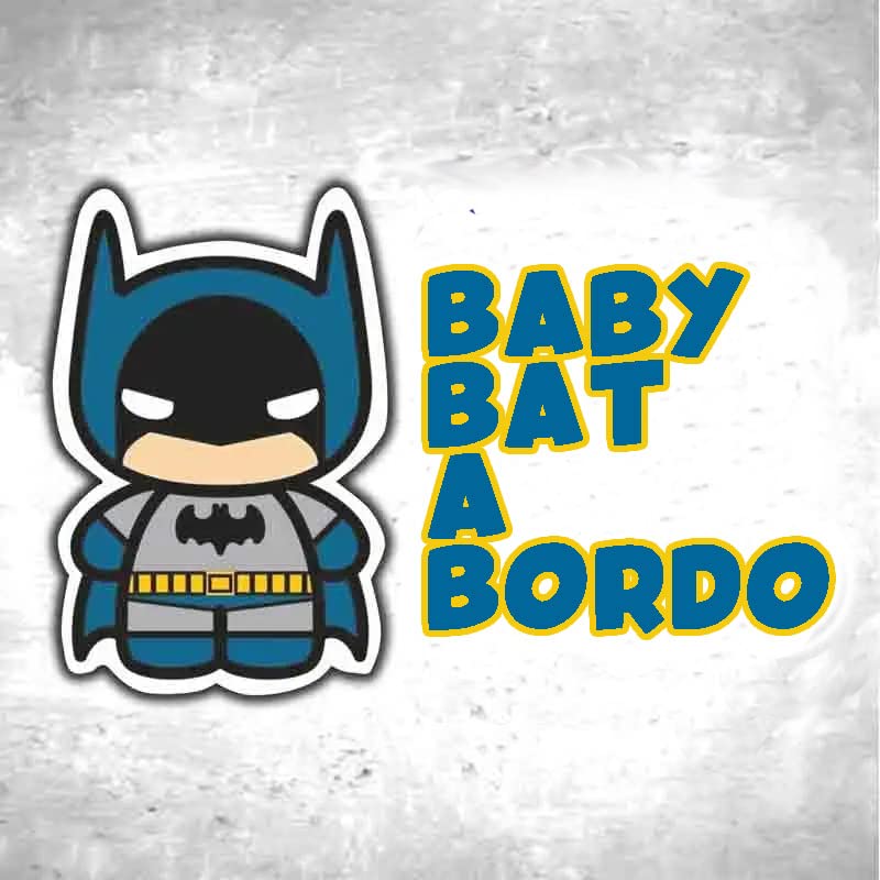 Adesivo Auto Baby On Board Supereroi | Scelta Personaggio (Bat-Baby) | 22x13.5 Cm | PVC Resistente - Foto 10