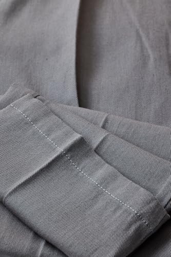 Image of SNITCH Men Casual Wear Chinos | Baggy Fit Wide-Leg Solid Trousers | Stretchable Cotton Blend Pants for Summer Outings