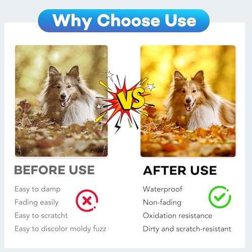 image for FURWEY 600 Pack Laminating Sheets, Holds 8.5 x 11 Inch Sheets, 3 mil, 