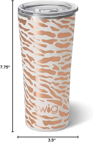 Miniatura 6 de Swig Life Vaso aislado de 22 onzas, vaso de café de viaje con tapa, apto para portavasos de viaje, termo de acero inoxidable, vaso de 22 onzas, taza