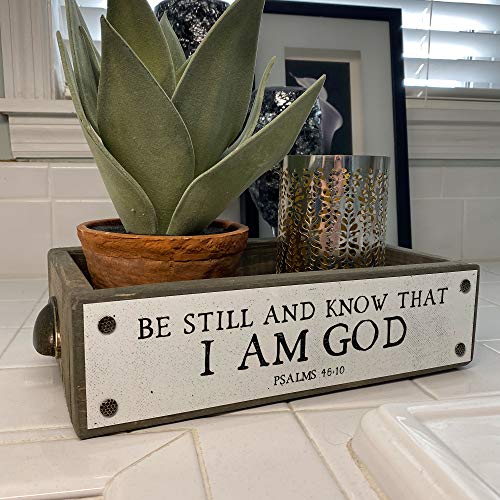 ANVEVO-Be-Still-And-Know-That-I-Am-God–Bible-Verse-House-Decor-Box–Cute-Funny-Rustic-Farmhouse-Home-Decor–Storage-Caddy-Wood-Boxes-with-Sayings ANVEVO Be Still And Know That I Am God–Bible Verse House Decor Box–Cute Funny Rustic Farmhouse Home Decor–Storage Caddy Wood Boxes with Sayings