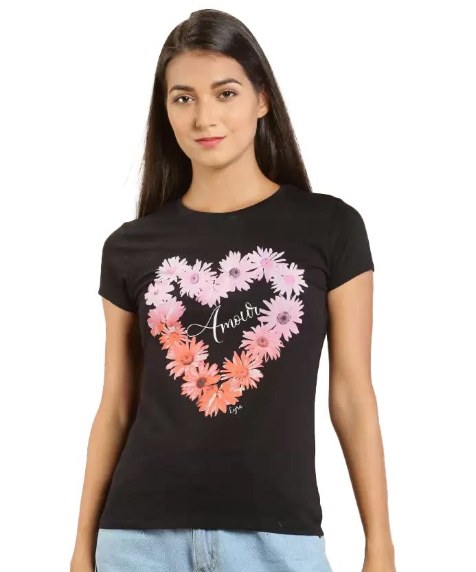 Image of Lyra Women's Cotton Regular Fit T-Shirt